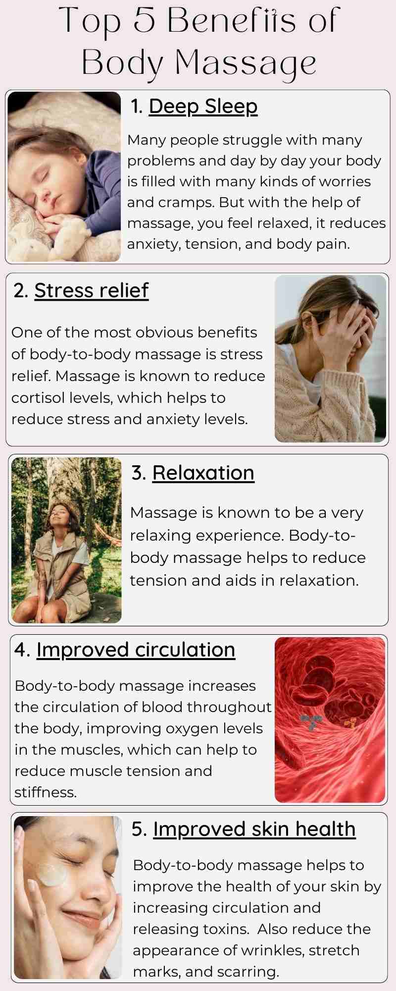 Top 5 Benefits of Best Body to Body Massage