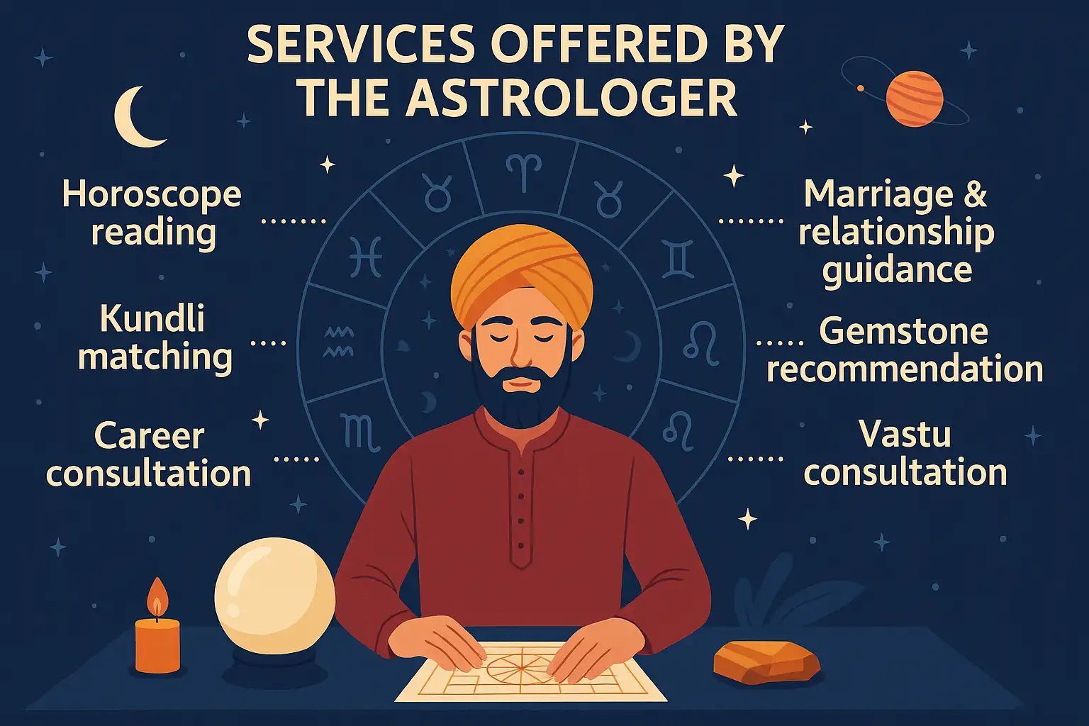 Services Offered by the Astrologer